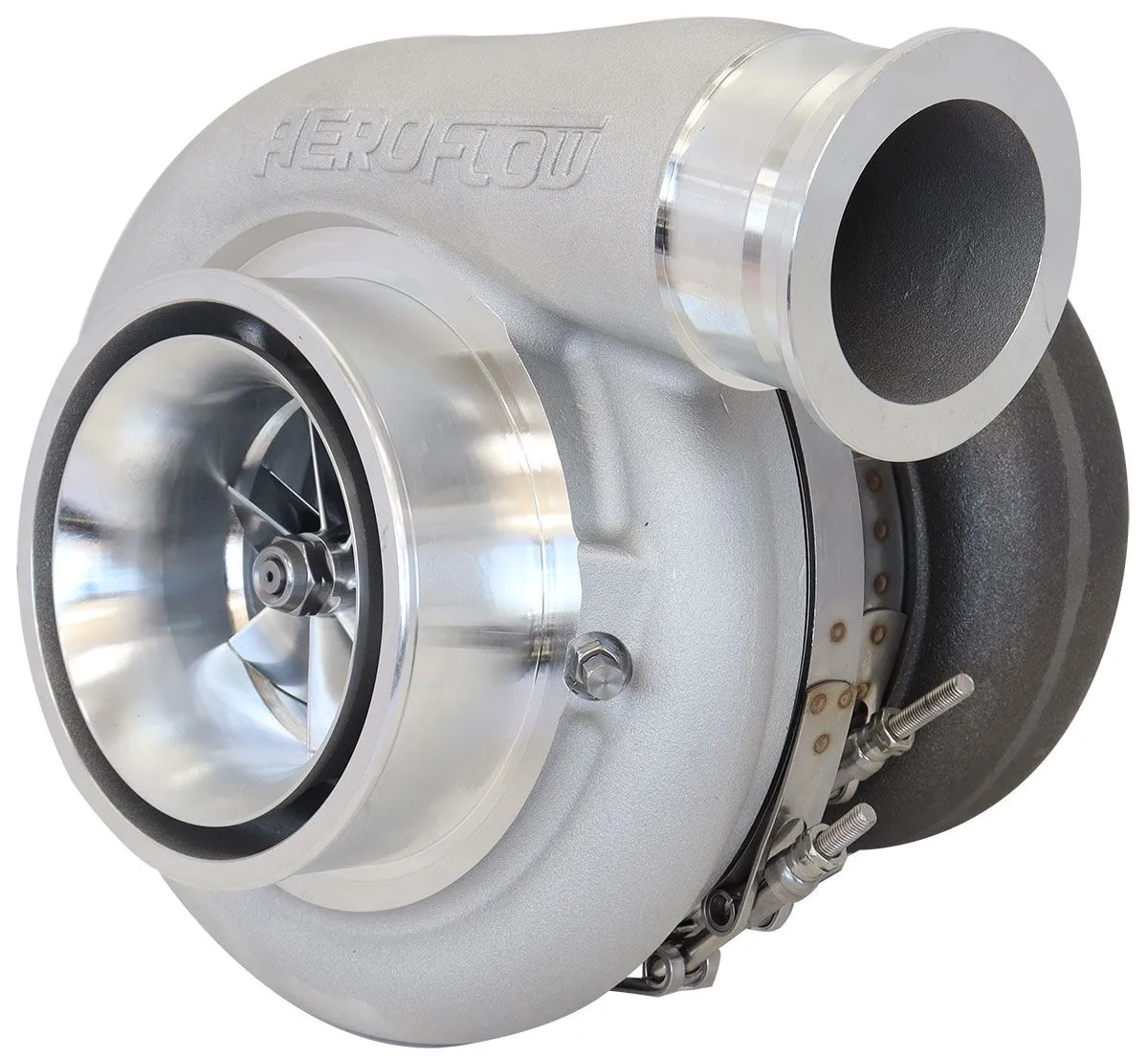 BOOSTED 8888 V-Band 1.31 Turbocharger 1250HP, Natural Cast Finish AF8005-6003