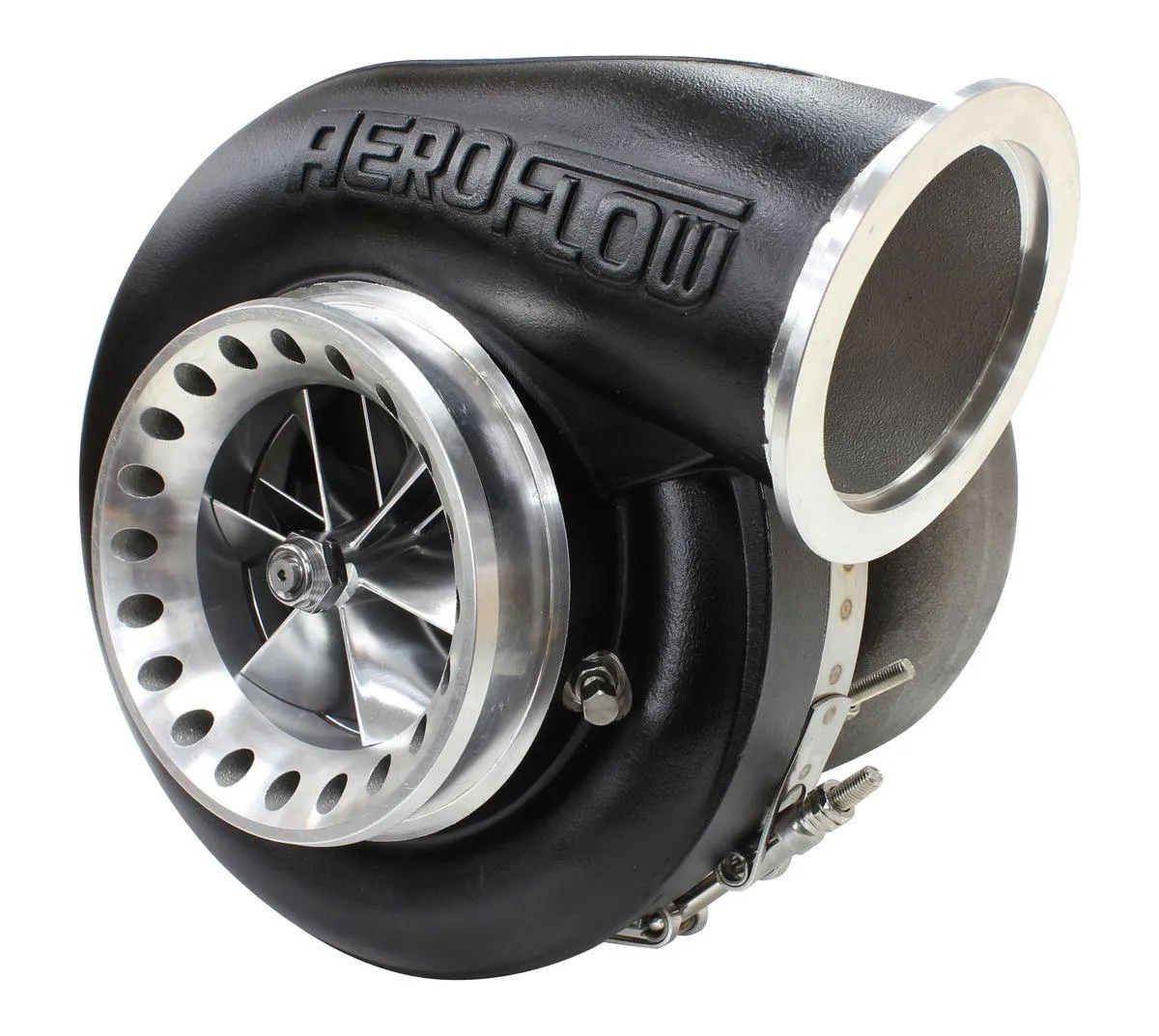 BOOSTED 8888 V-Band 1.31 Turbocharger 1600HP, Hi Temp Black Finish AF8006-6003BL