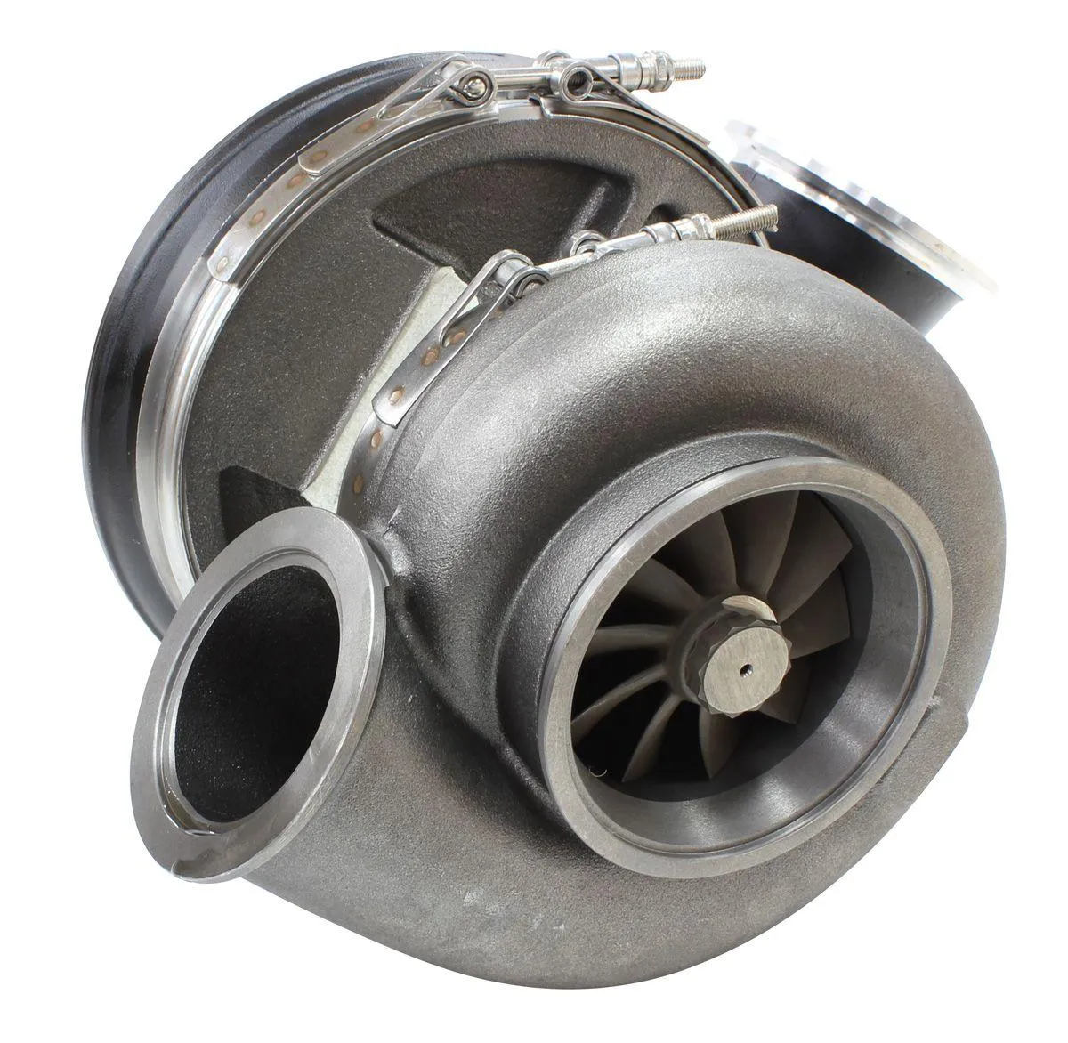BOOSTED 8888 V-Band 1.31 Turbocharger 1600HP, Hi Temp Black Finish AF8006-6003BL