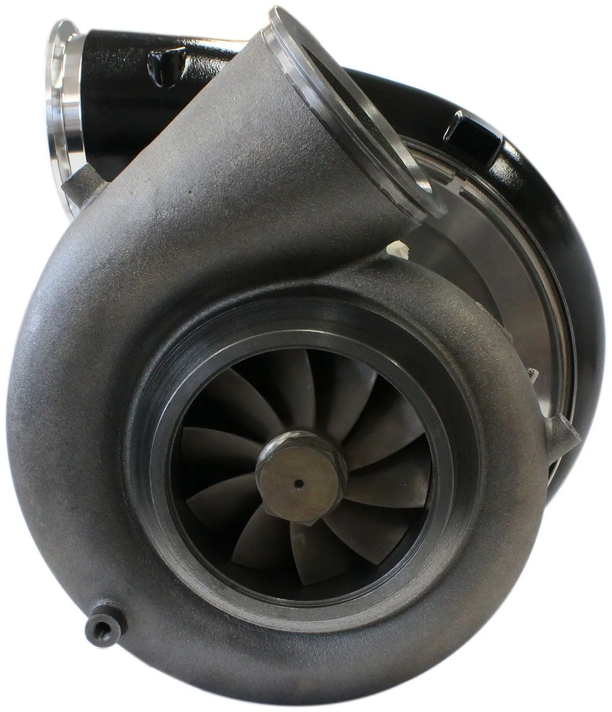 BOOSTED 98102 V-Band 1.22 Turbocharger 2500HP, Hi Temp Black Finish AF8006-6021B