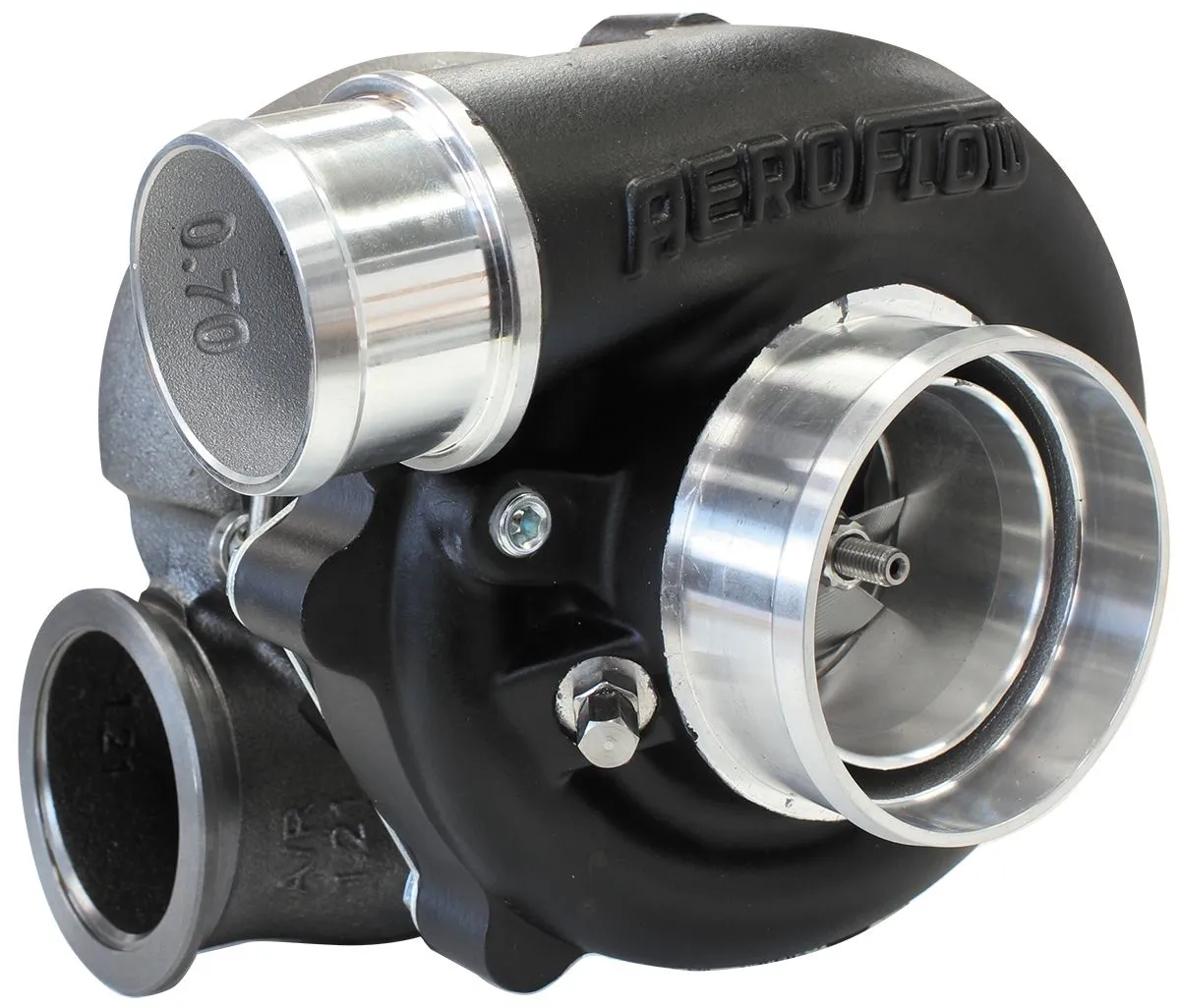 BOOSTED B5455 1.21 Reverse Rotation Turbocharger 660HP, Hi Temp Black Finish AF8