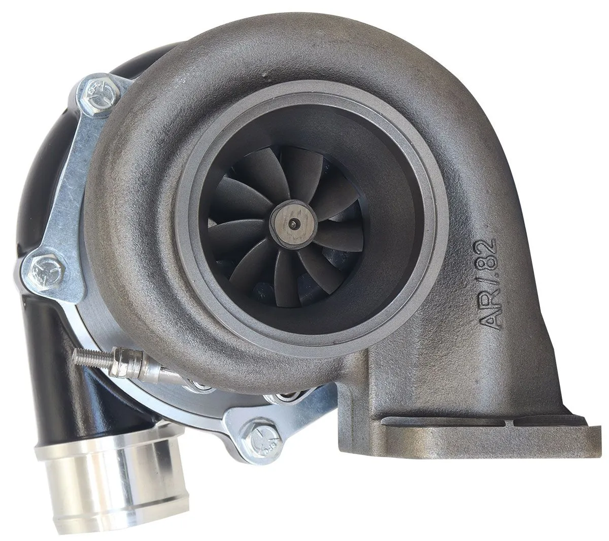 BOOSTED B5455 .83 Turbocharger 660HP, Hi Temp Black Finish AF8005-3036BLK