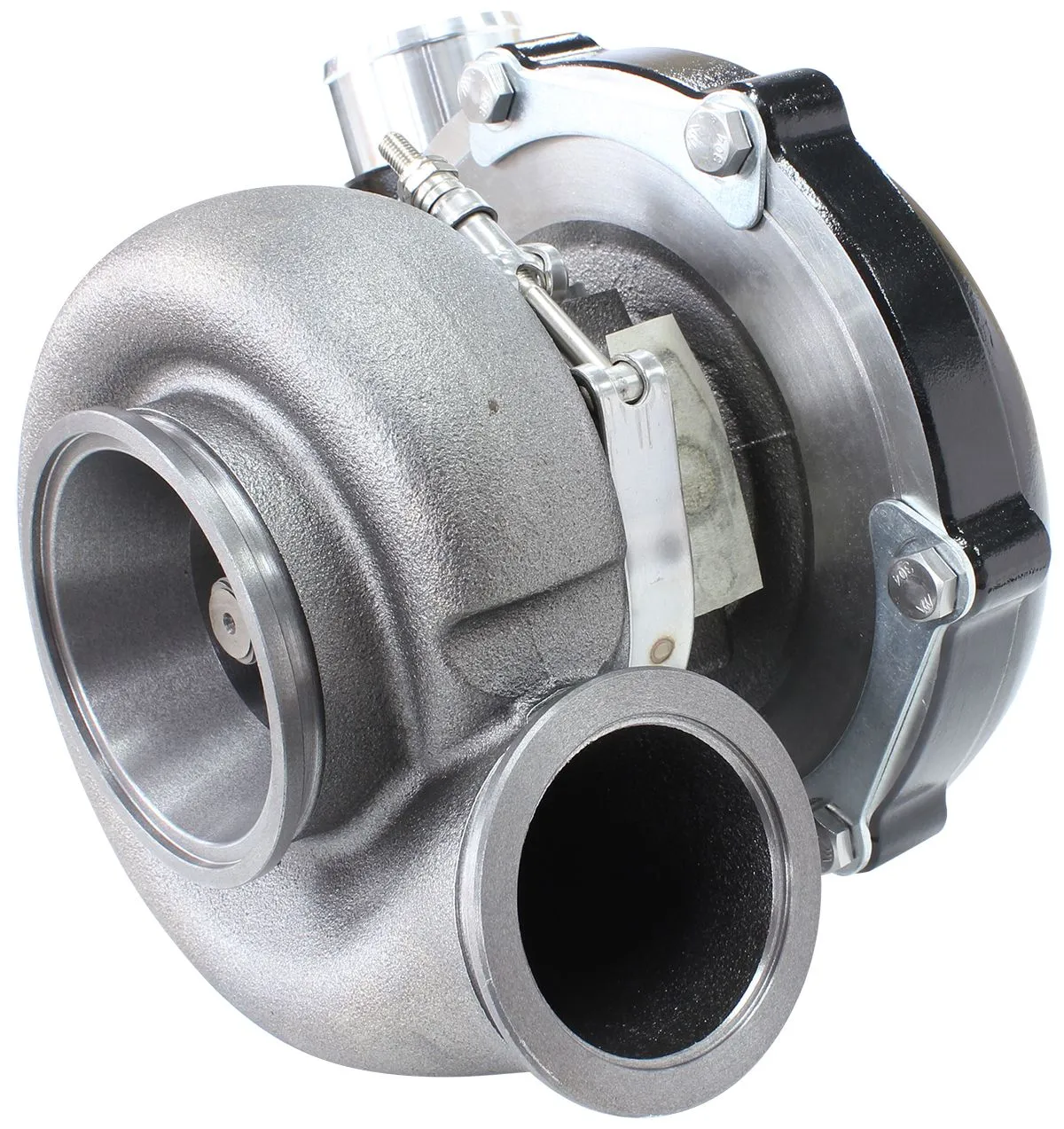 BOOSTED B5855 1.21 Reverse Rotation Turbocharger 770HP, Hi Temp Black Finish AF8