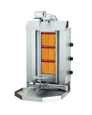 Combisteel Gas Gyros or Kebab Grill 3 Heat Zones - 7049.0005