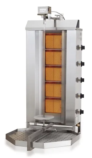 Combisteel Gas Gyros or Kebab Grill 5 Heat Zones - 7049.0015