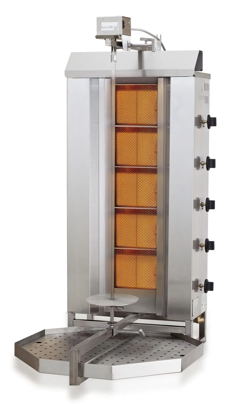 Combisteel Gas Gyros or Kebab Grill 5 Heat Zones - 7049.0015