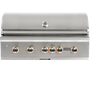 Coyote Grills: 42" Coyote S-Series Grill, w/ Interior and Knob Lights & Ceramic Heat Grids