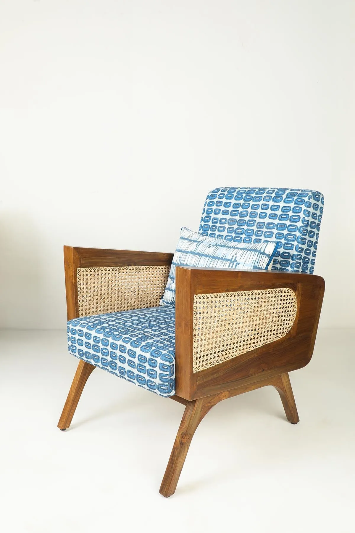 Dash Dash Printed Upholstery Fabric (City Blue)