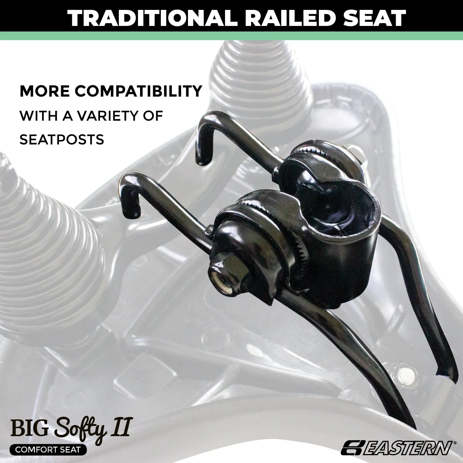 Deluxe Big Softy V2 Universal Exercise Seat Kit with Gel Cover, Rain Cover and Tool