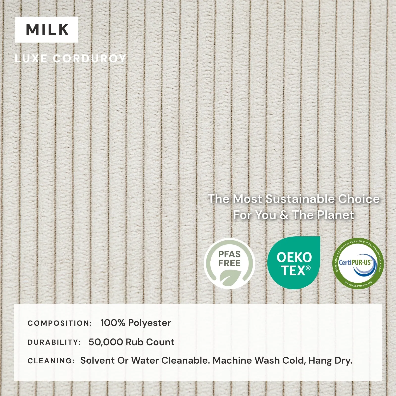 Elevate Comfort Layer for 4-Seater Sectional in Milk