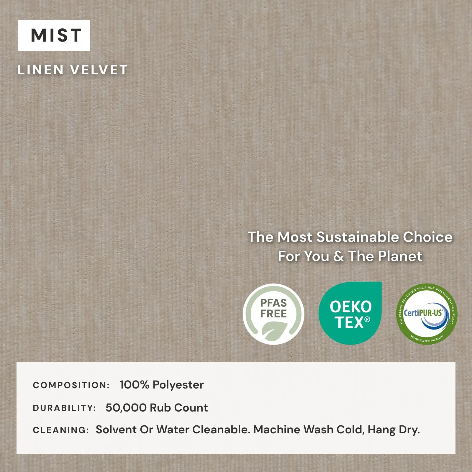 Elevate Comfort Layer for 9-Seater U-Sectional in Mist