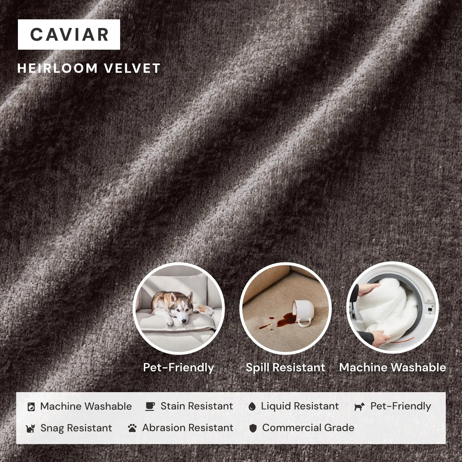 Elevate Comfort Layer for Armchair in Caviar