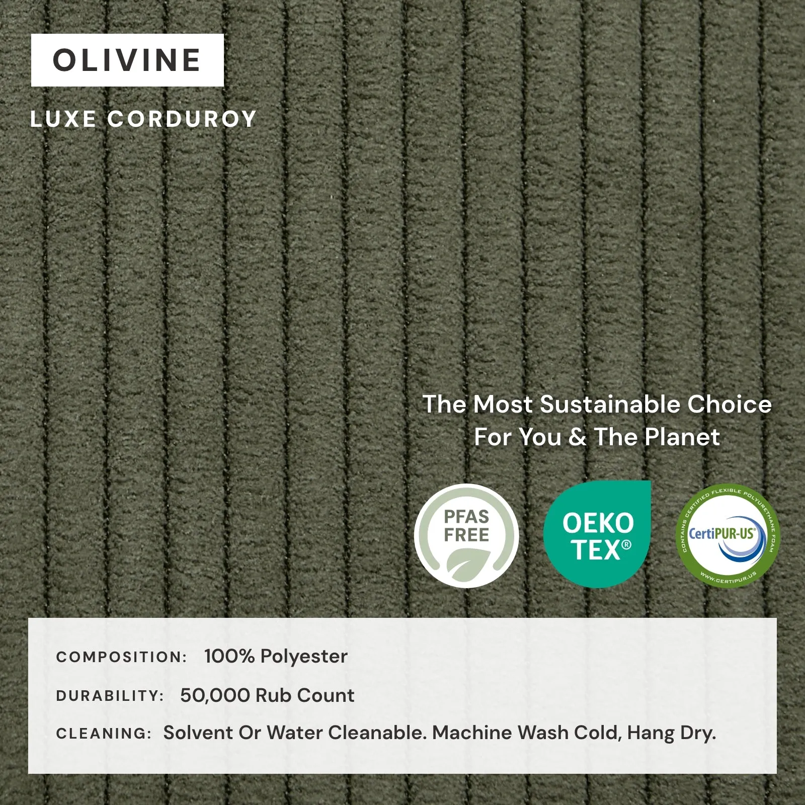 Elevate Comfort Layer for Chaise Armchair in Olivine