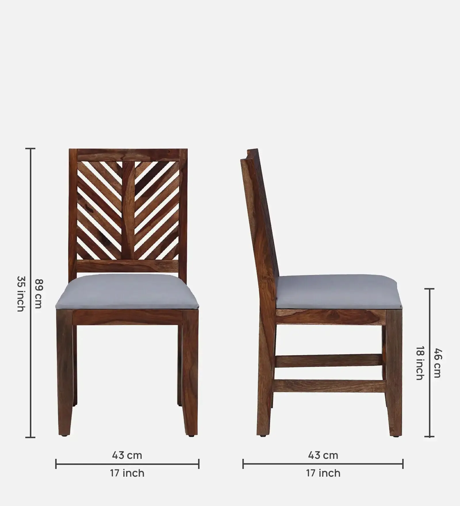 Elista Solid Wood 4 Seater Dining Table Sets