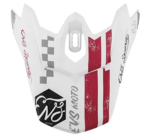 EVS Helmet Visor T3 Fury , Matte White - Open Box  - (Without Original Box)
