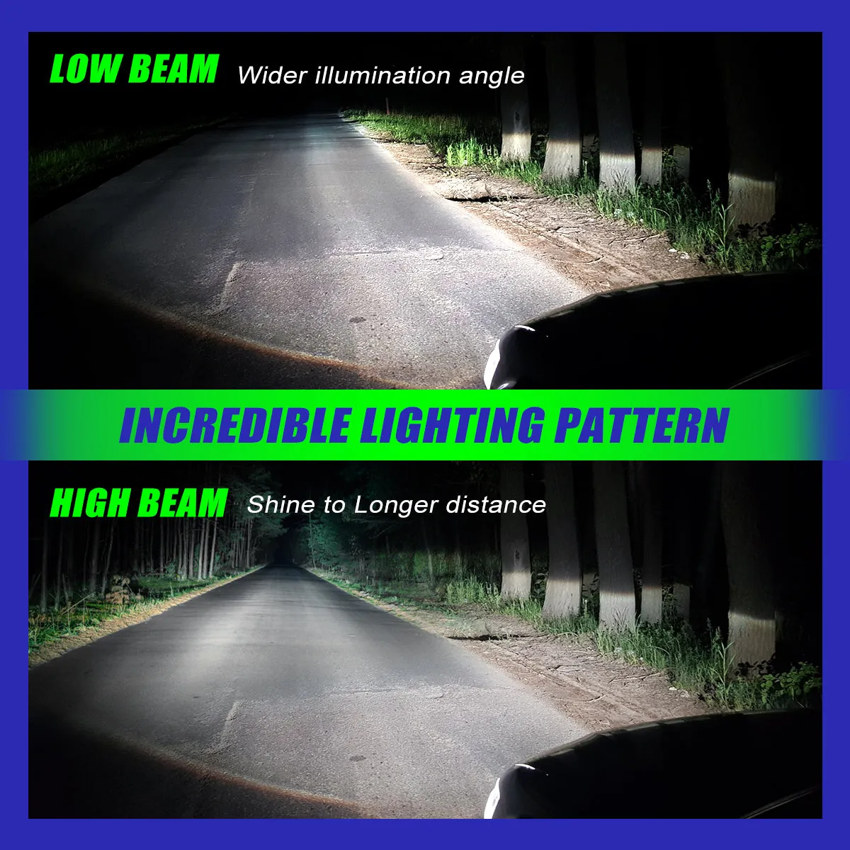 FATEEYE A700-F3-9005 LED HEADLIGHT BULBS SUPER BRIGHT 100W 20000LUMENS 6500K DRIVING BEAM