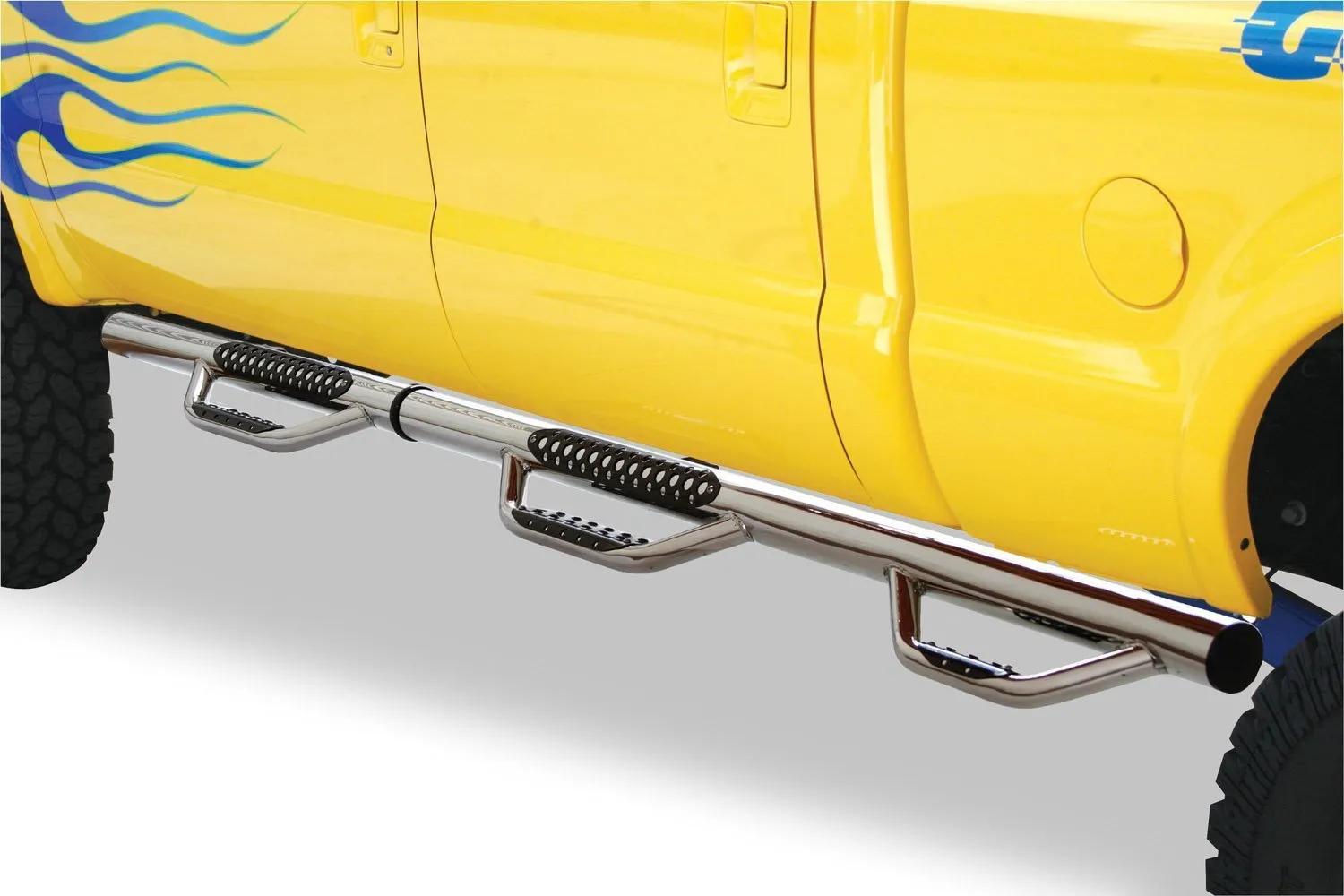 Go Rhino Dominator D3 Side Steps Chevy Silverado 1500 Ext. Cab [78.7 Bed] (07-09) [Modular / Wheel-to-Wheel]