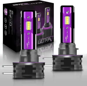 H11B UltraV Series LED Headlight Bulbs 10000 Lumens