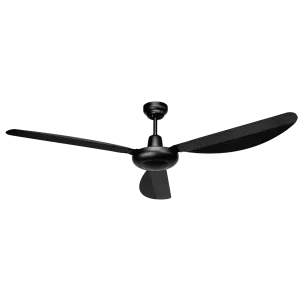 Harrier Matt Black Ceiling Fan with Wall Control