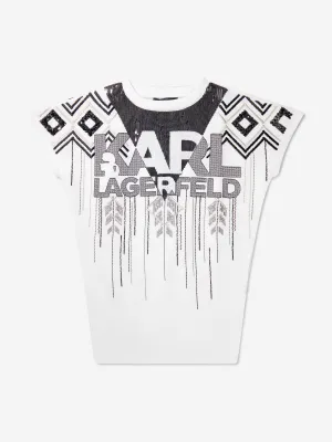 Karl Lagerfeld Girls Logo Sweater Dress
