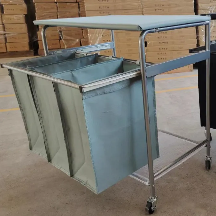 Laundry Sorter basket with Folding and ironing board station