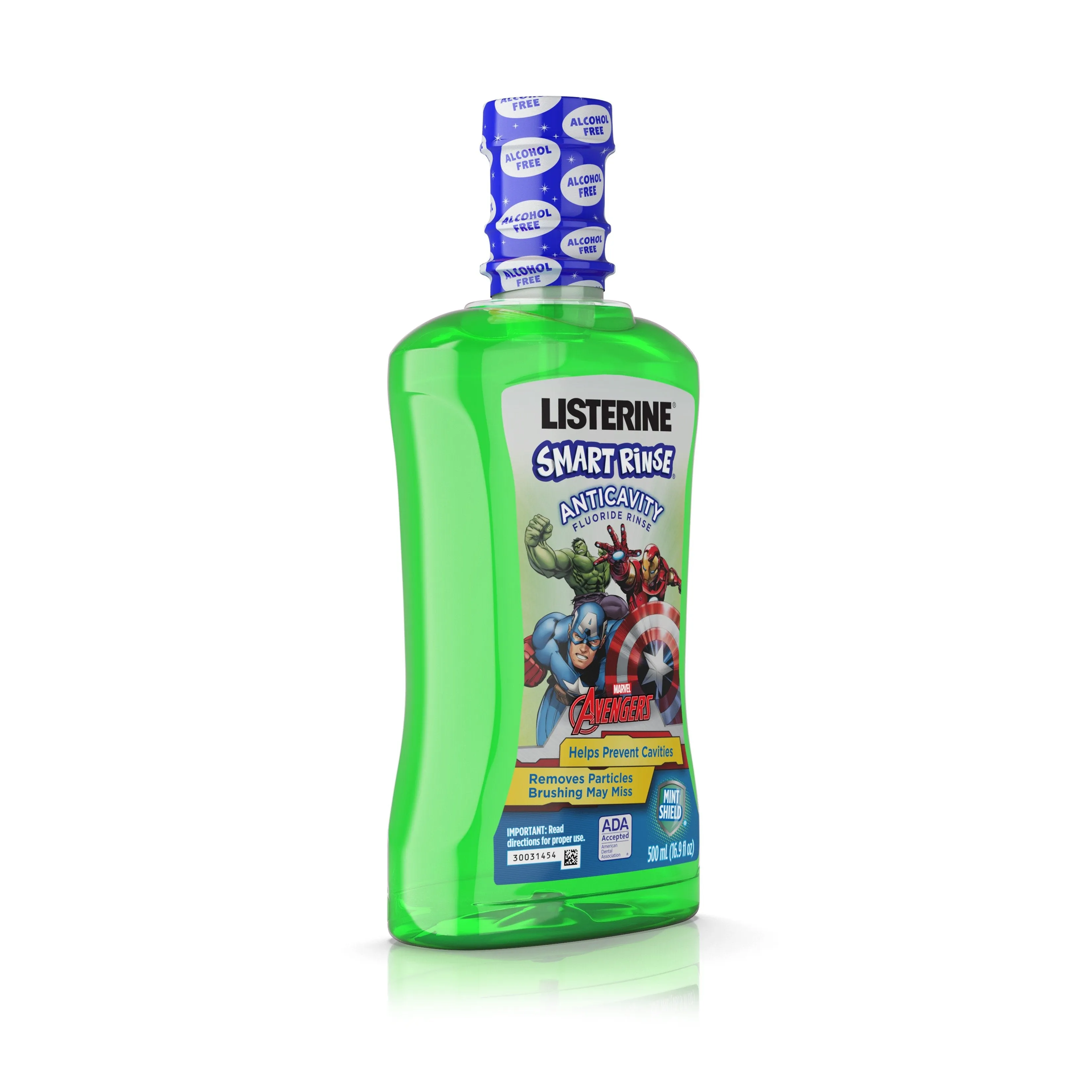 Listerine Smart Rinse, Mint Shield For Good Oral Hygiene, 16.9 Oz