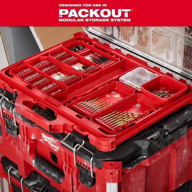 Milwaukee Shockwave Titanium Red Helix Drill Bit Set Hex Shank 29 pc