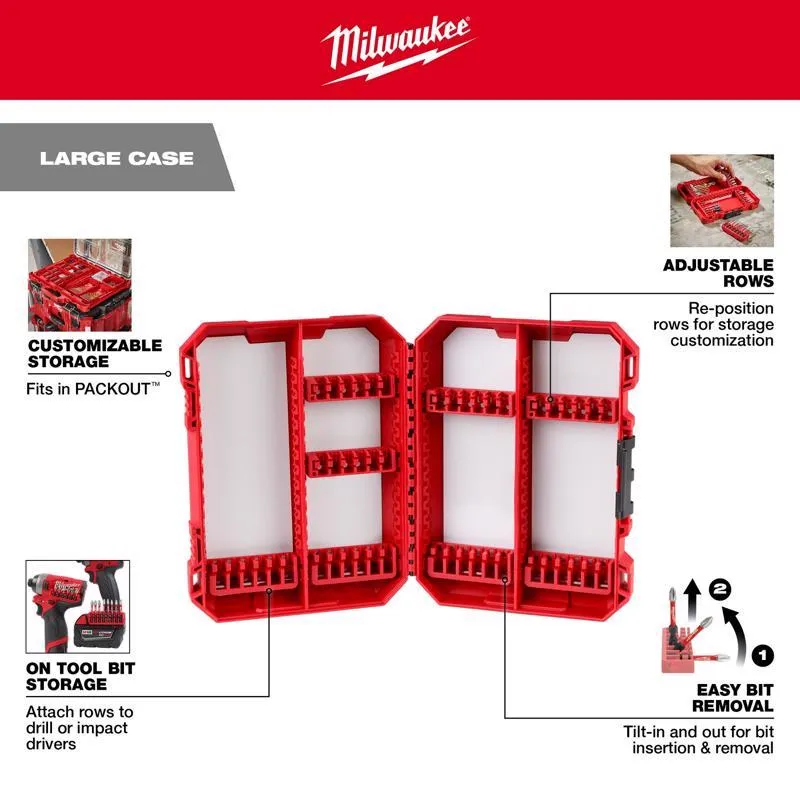 Milwaukee Shockwave Titanium Red Helix Drill Bit Set Hex Shank 29 pc