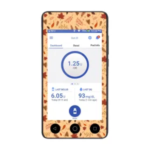 Omnipod DASH Cover Sticker (Autumn Fall)