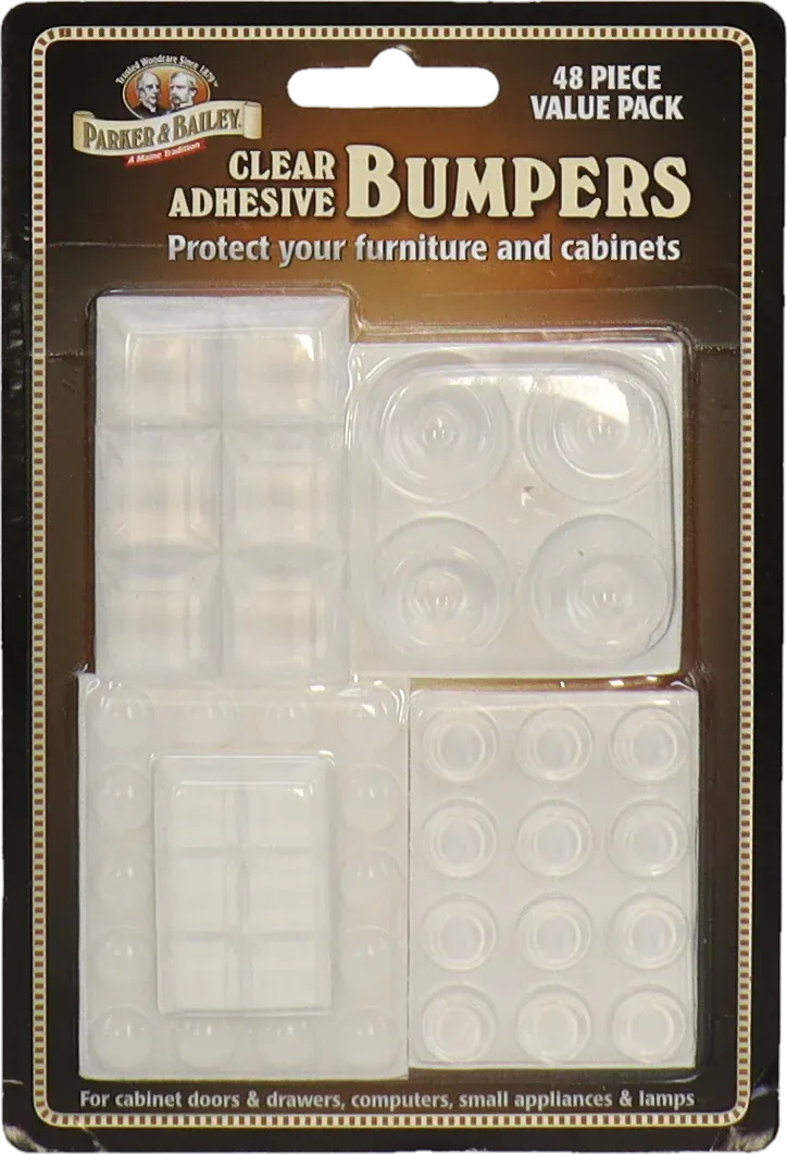 Parker & Bailey Adhesive Bumpers Asst Pk (48 Pc)