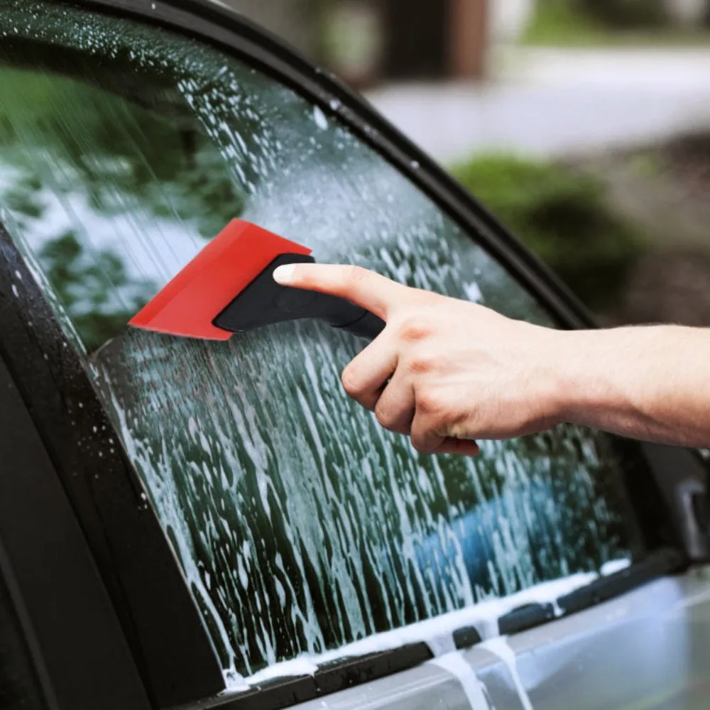 Red Rubber Cleaning Squeegee | PPFandTints™