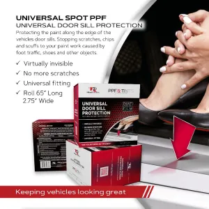 RimPro-Tec® PPF&Tints™ Universal Car Door Sill Protectors With Apply Kit