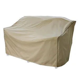 Seasons Select CVP01460 Love Seat Bench Cover, Almond