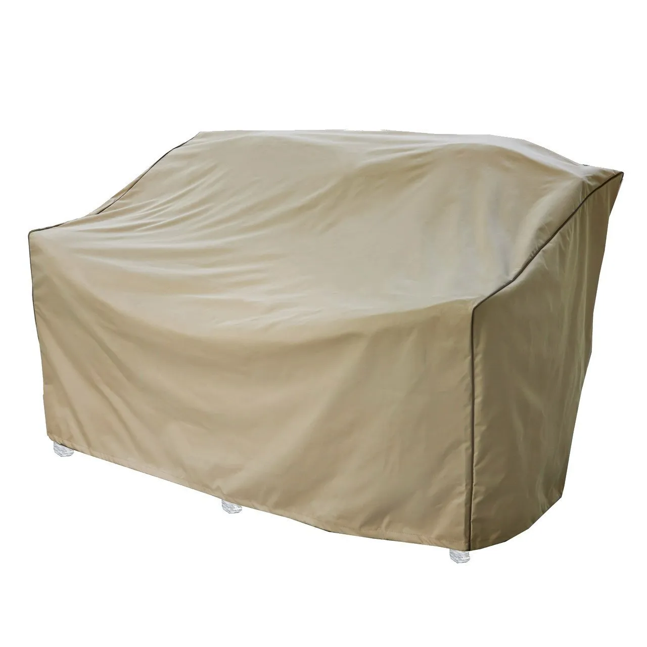 Seasons Select CVP01460 Love Seat Bench Cover, Almond