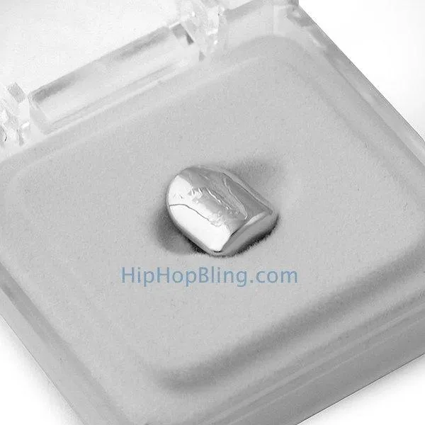 Silver Single Tooth Cap Grillz