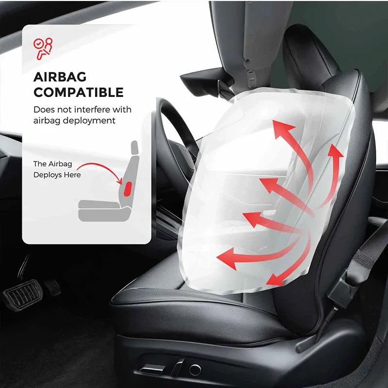 TAPTES® Black Seat Covers for 2024 Tesla Model 3 Highland, Seat Protectors for Tesla Model 3 Highland Full Set