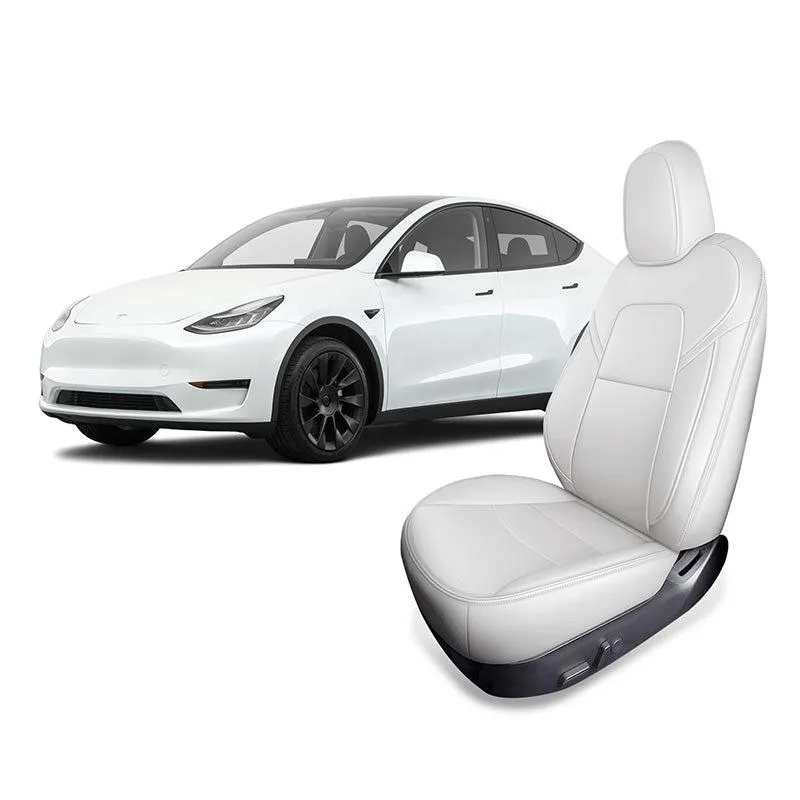 TAPTES® Custom Seat Covers for Tesla Model Y 2024 2023 2022 2021 2020 Front Seats, Seat Protector for Tesla Model Y