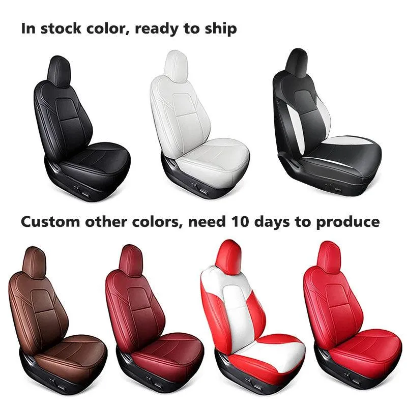 TAPTES® Custom Seat Covers for Tesla Model Y 2024 2023 2022 2021 2020 Front Seats, Seat Protector for Tesla Model Y