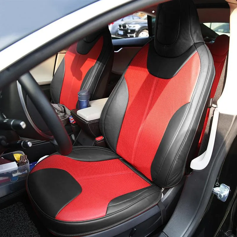 TAPTES® Seat Covers for 2012-2023 2024 Tesla Model S Front Seats, 100% OEM Style for Tesla Seat Covers