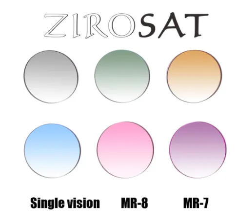ZIROSAT MR-8 1.67 Index Aspheric Lenses Color Grey